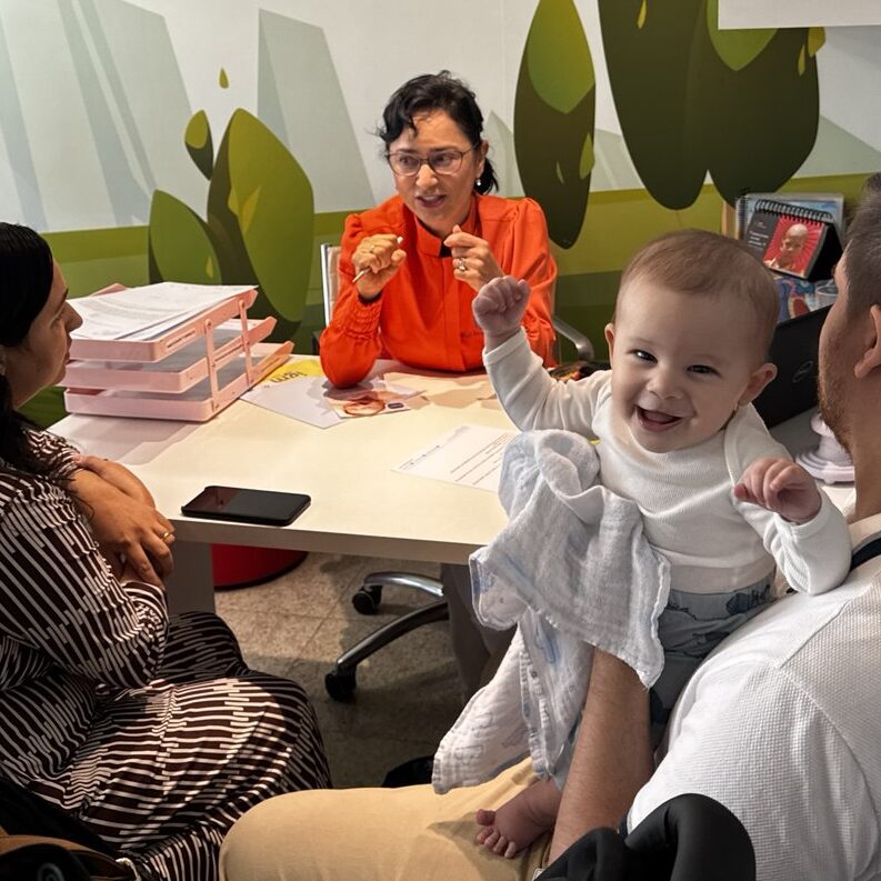 saúde bucal infantil consulta bebê